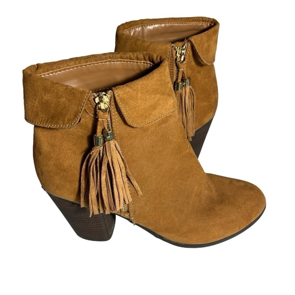 Western Chief Faux Suede Round Toe Booties Sz 9